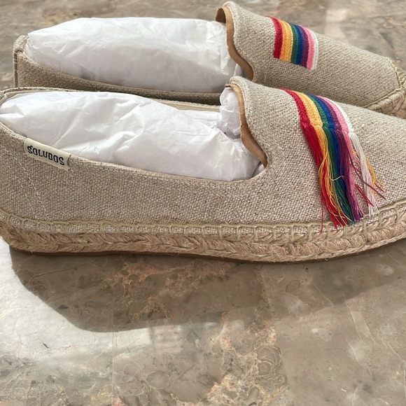 Soludos Pride 🌈 Smoking Slipper Espadrilles Size 5.5 - Picture 6 of 12